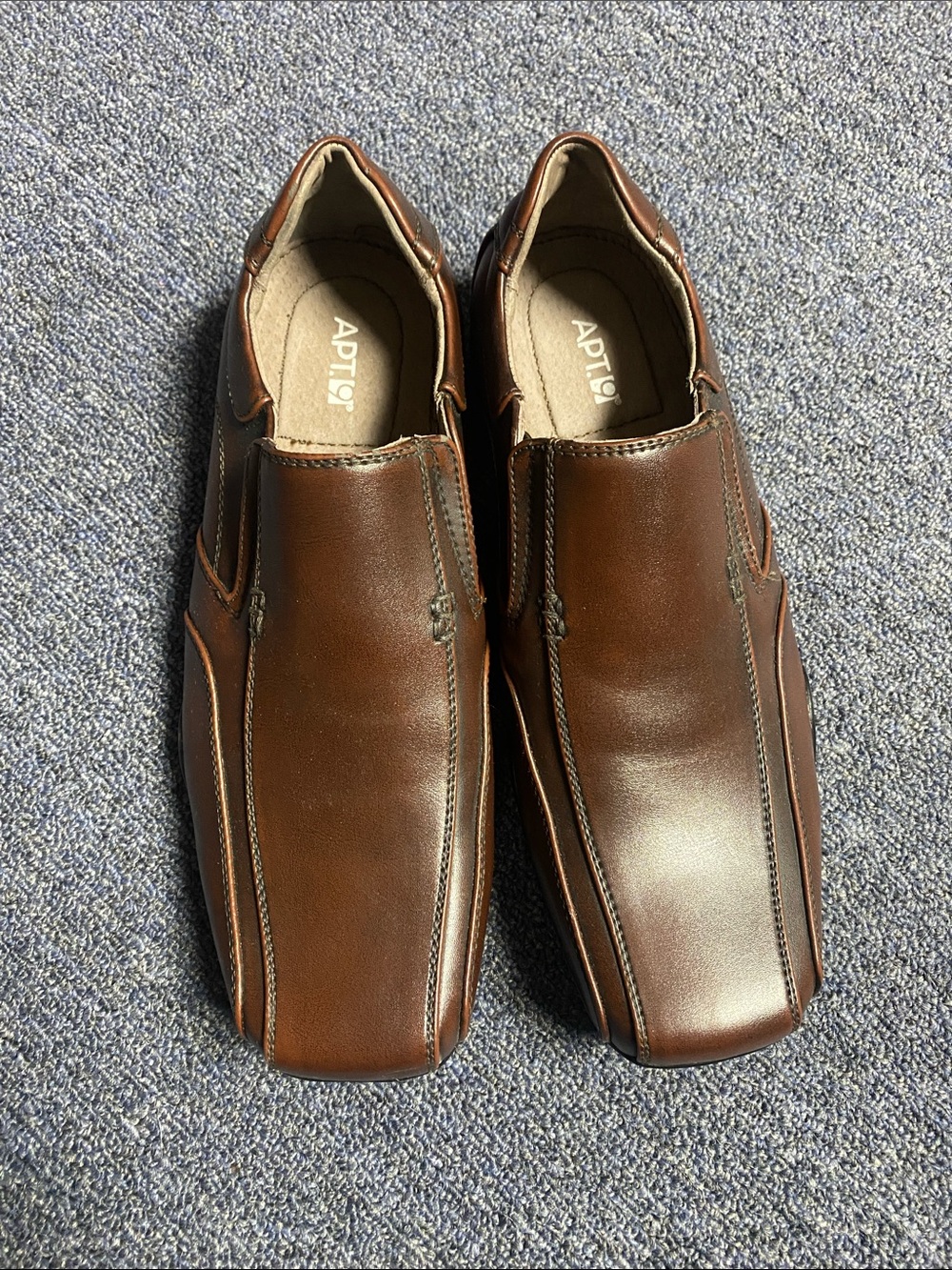 Apt. 9 Men's Brown Slip-On Square-Toe Loafers